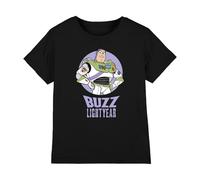 Cotton Soul Disney Toy Story Buzz Boys T Shirt, Black, 7-8 Years