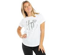 Cotton Soul Harry Potter HP Metallic Damen Fashion T-Shirt weiß, weiß, X-Large