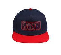 Cotton Soul Marvel Line Logo Snapback Cap One Size, marineblau / rot, Einheitsgröße