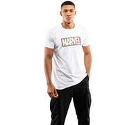 Cotton Soul Marvel Logo Glitch Logo Unisex T-Shirt Schwarz, weiß, S