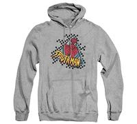 Cotton Soul Marvel Spiderman No.1 Herren-Kapuzenpullover, Marineblau, grey heather, XL