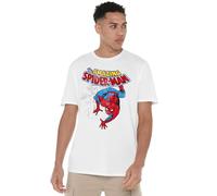 Cotton Soul Marvel Spiderman Wall Crawler Unisex T-Shirt, Weiß, weiß, L