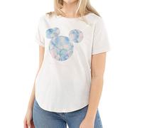 Cotton Soul Mickey Disney Damen T-Shirt Mickey Petal Head, vintage white, Large