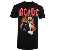 Cotton Soul MTV Pastel Unisex T-Shirt Schwarz, Schwarz - Acdc Fire and Horns, S