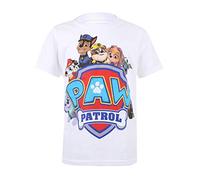 Cotton Soul Paw Patrol Shield Characters Kids T Shirt, White, 3-4 Years