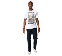 Cotton Soul Sesamstraße Raised On The Streets Unisex T-Shirt, Weiß, weiß, L