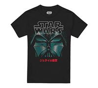 Cotton Soul Star Wars Manga Vader Unisex T-Shirt, Schwarz, Schwarz , L