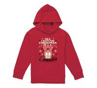 Cotton Soul Stranger Things Demodog Weihnachten Jugend Kinder Jungen/Mädchen Pull-Over Hoodie Rot, rot, 9-11 Years