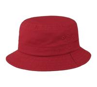 Cotton Twill Bucket Hut mit UV-Schutz by Stetson rot S (54-55 cm)