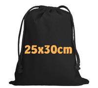 Cottonbagjoe Baumwollbeutel 25 × 30 cm mit Kordelzug - Stoffbeutel aus Baumwolle - Zuziehbeutel für Kleidung, Schuhe, Geschenkbeutel und Aufbewahrung