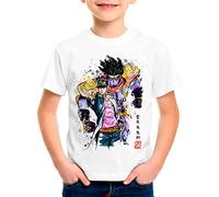 CottonCloud Adventure Watercolor T-Shirt für Kinder Bizarre Anime Japan Manga Jojos, Größe:164