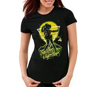 CottonCloud Sailor Jupiter Damen T-Shirt Moon Anime Manga Cosplay Crystal, Größe:M