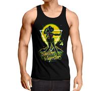 CottonCloud Sailor Jupiter Herren Tank Top Moon Anime Manga Cosplay Crystal, Größe:L