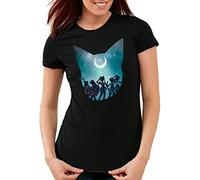 CottonCloud Sailor Scouts Damen T-Shirt Moon Anime Manga Cosplay Crystal, Größe:M