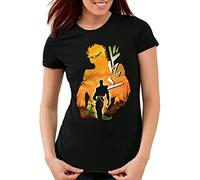 CottonCloud Star Adventure Damen T-Shirt Bizarre Anime Japan Manga Jojos, Größe:S