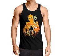 CottonCloud Star Adventure Herren Tank Top Bizarre Anime Japan Manga Jojos, Größe:XL