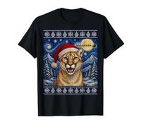 Cougar Santa Ugly Christmas Preisgünstiges Grafik-T-Shirt