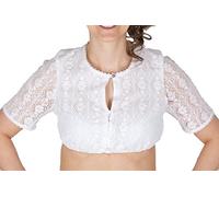 Country-Line 20778 Dirndlbluse Weiss Spitze Größe 34