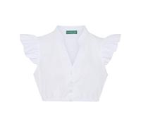 Country Line Dirndlbluse mit Flügelärmel Weiß (Größe: 46) 46 weiß