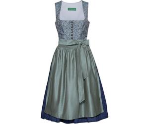 Country Line Midi Dirndl Hellblau/Grünblau (Größe: 40) 40 blau
