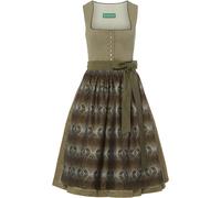 Country Line Midi-Dirndl Helloliv/Hellbraun (Größe: 36) 36 grün