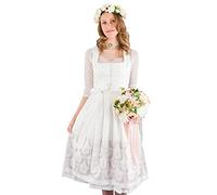 Country Line Midi Dirndl Hochzeitsdirndl festlich Tramontana T-9203/7 Creme/rosa 38