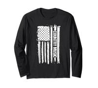 Country Music American Flag Deep South Musical Gift Langarmshirt
