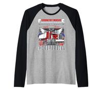 Country Music Cowboy Boots & Pickup Trucks Lovers Trucker Raglan