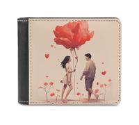 Couple in Love Ledergeldbörse für Männer und Frauen, RFID-blockierend, extra Kapazität, ultrastarke Nähte, schlanke Geldscheinfach mit 8 Kartenfächern, Stil, Einheitsgröße, Stil:, Einheitsgröße