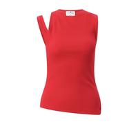 Courrèges - Top mit Cut-Outs - Größe L - rot