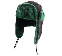 Cousin Trappermütze Eddie Wintermütze für Herren und Damen, Jagd-Skimütze mit Ohrenklappe, National Lampoon's Christmas Vacation Trapper, Kunstfux, Schwarz