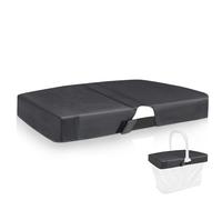 Cover kompatibel mit Reisenthel Carrybag, Abdeckung für Reisenthel Einkaufskorb Carrybag - Schützt vor neugierigen Blicken (Schwarz)