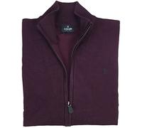 Coveri Jacke Strickjacke aus Wolle Reißverschluss Grau Herren Übergrößen 3XL 4XL 5XL 6XL (6XL - Bordeaux)