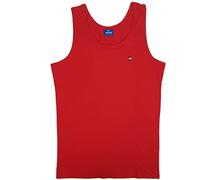 Coveri Muskelshirt Unterhemd Singuletts Herren 100% Baumwolle Ärmellos M L XL XXL XXXL (XL - Rot)