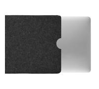 CoverKingz Filz Hülle für MacBook Pro 16" - Notebook Tasche handgefertigt aus Wollfilz - hochwertige Laptophülle aus 100% Schurwolle - Moderne Handmade Filzhülle Case Anthrazit