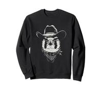 Cowboy Falke Portrait Vintage Western Vogel Wild West Sweatshirt