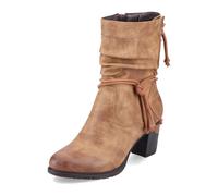 Cowboy Stiefelette RIEKER, Damen, Gr. 42, braun (hellbraun), Lederimitat, used, Schuhe, Westernstiefelette, Stiefelette mit Slouchy-Schaft (97294523-42) hellbraun