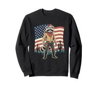 Cowboy Waschbär Lustig Western Country Wild West Rodeo Sweatshirt