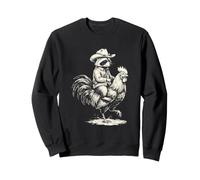 Cowboy Waschbär Lustig Western Country Wild West Rodeo Sweatshirt