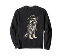 Cowboy Waschbär Lustig Western Country Wild West Rodeo Sweatshirt