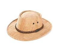 Kork-Deko Cowboyhut aus Korkstoff - beige oder braun (Korkhut, Hut aus Kork, Korkstoff) 56 Beige