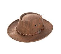 Kork-Deko Cowboyhut aus Korkstoff - beige oder braun (Korkhut, Hut aus Kork, Korkstoff) 60 Braun