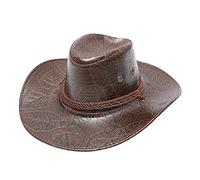 Cowboyhut Damen Herren Westernhut Erwachsener bedruckter Sonnenschutz Mode Western Cowboyhut Winddichter Lederhut Cowboy Hut Faltbar Strohhut Krempe Sommerhut