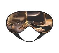 Cowboyhut und Stiefel Augenmaske, Schlafmaske für Männer und Frauen, 100% Verdunkelung, kein Druck auf die Augen, weich und atmungsaktiv