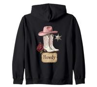 Cowgirl Stiefel Rose Sheriff Western Country Style Fashion Kapuzenjacke