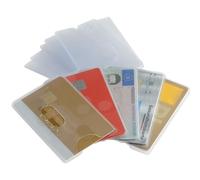 COYUN 10 Stück Transparente Kartenhülle Hartplastik, Kartenhüllen, Ec Karten Schutzhülle, Kreditkartenhülle, Scheckkartenhülle,Kartenschutzhülle für Ec Karte Bankkarten Kreditkarten für ihre Geldbörse