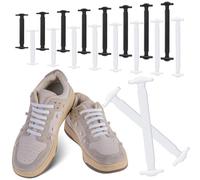 COYUN 2 Paar Elastische Silikon Schnürsenkel, Kinder & Erwachsene No Tie Shoelaces, Schnürsenkel ohne Binden Wasserdichte Flaches Elastikband für Sportschuhe, Laufschuhe und Freizeitschuhe