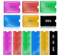 COYUN 24 Pcs RFID-Kartenhalter, Blockierende Hüllen für Kreditkarten, Bunte Kartenhüllen, ID-Kartenschutz, Schutzhülle Kreditkartenhülle Bunt, Diebstahlsichere Geldbörsen für Damen und Herren