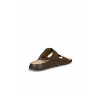 ECCO Cozmo Herren-Sandale mit zwei Riemen, Schnalle, Nukat Brown Nubuk, 11/11.5 UK