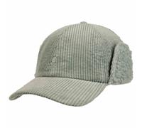 Kangol Cozy Cord Earflap Cap Basecap Baseballcap Ohrenklappen Wintercap Damen/Herren - mit Schirm, Lederband, Hinten geschlossen Herbst-Winter Winter - S/M (54-57 cm) Mint